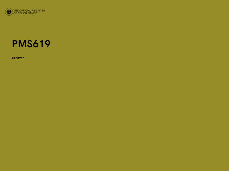 #968C28 - PMS619 color image