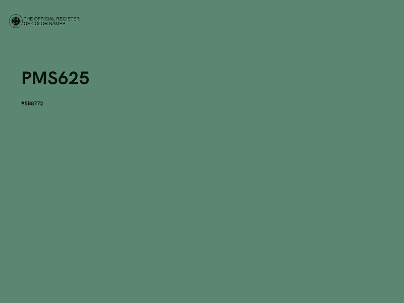 #5B8772 - PMS625 color image