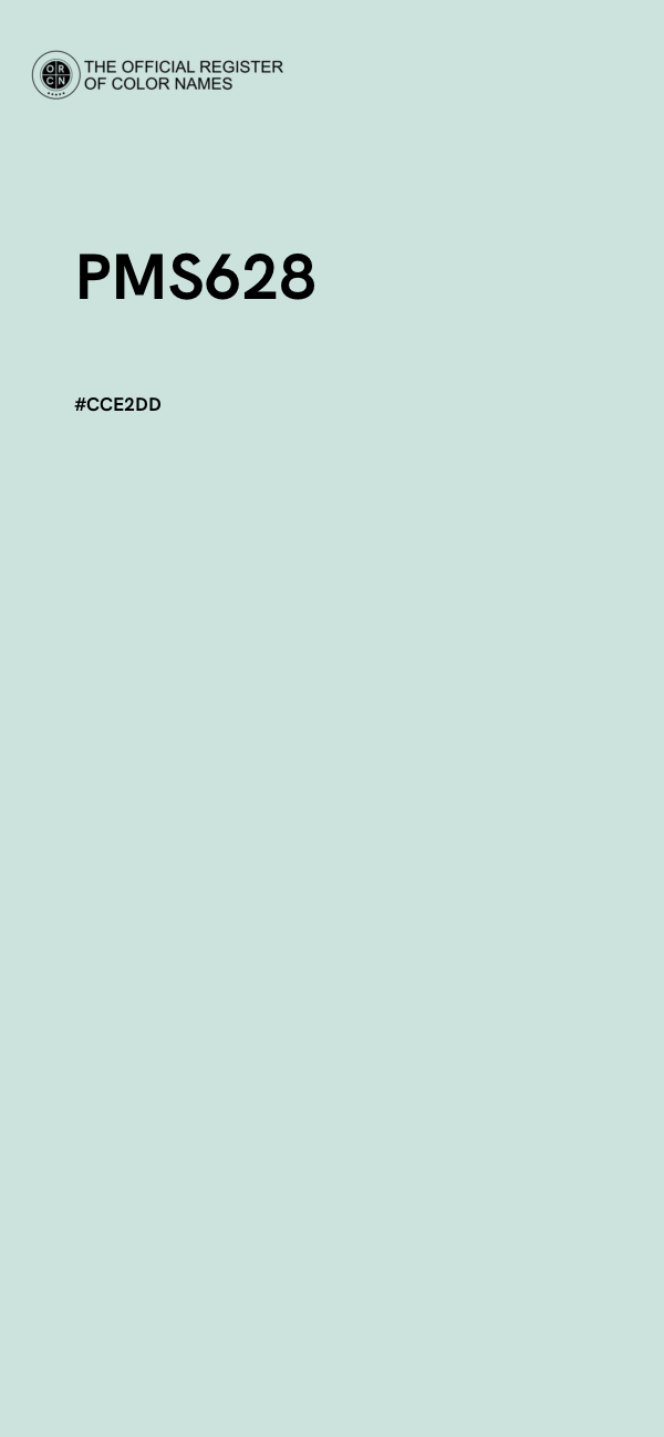 #CCE2DD - PMS628 color image