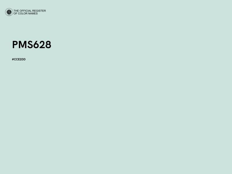 #CCE2DD - PMS628 color image