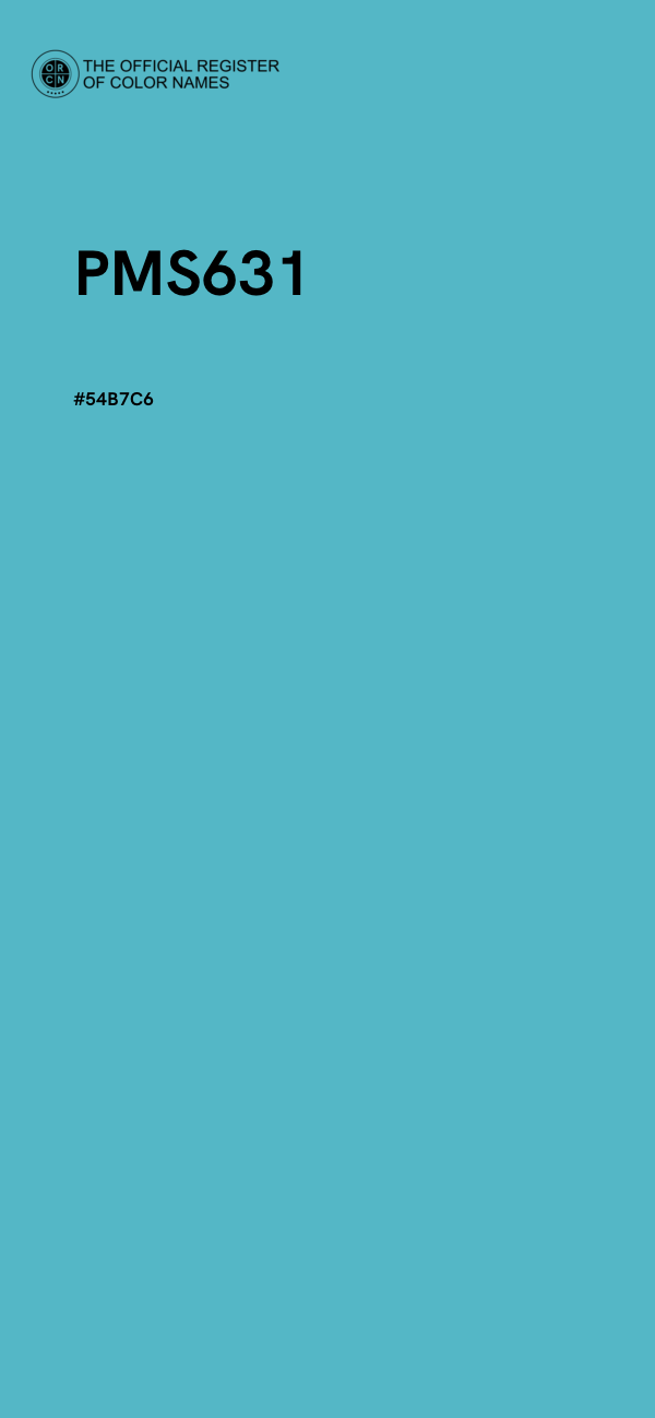 #54B7C6 - PMS631 color image