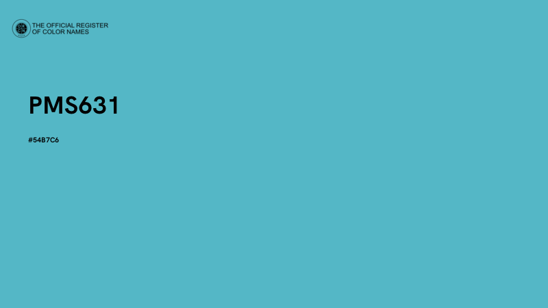 #54B7C6 - PMS631 color image