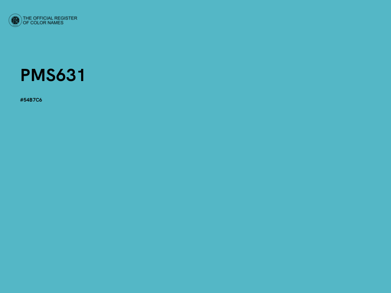 #54B7C6 - PMS631 color image