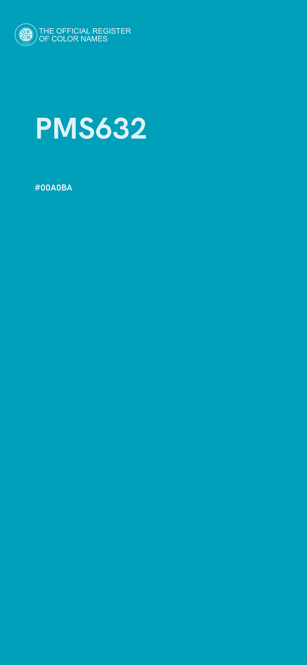 #00A0BA - PMS632 color image
