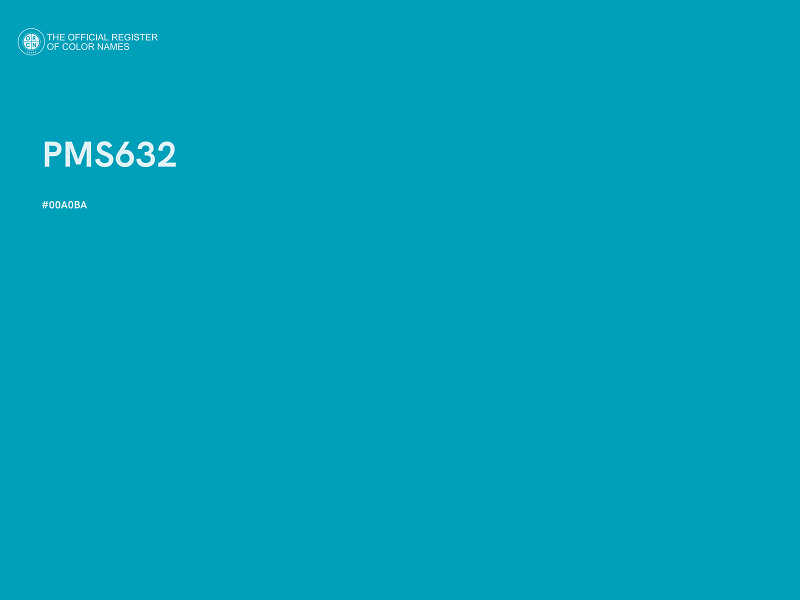 #00A0BA - PMS632 color image