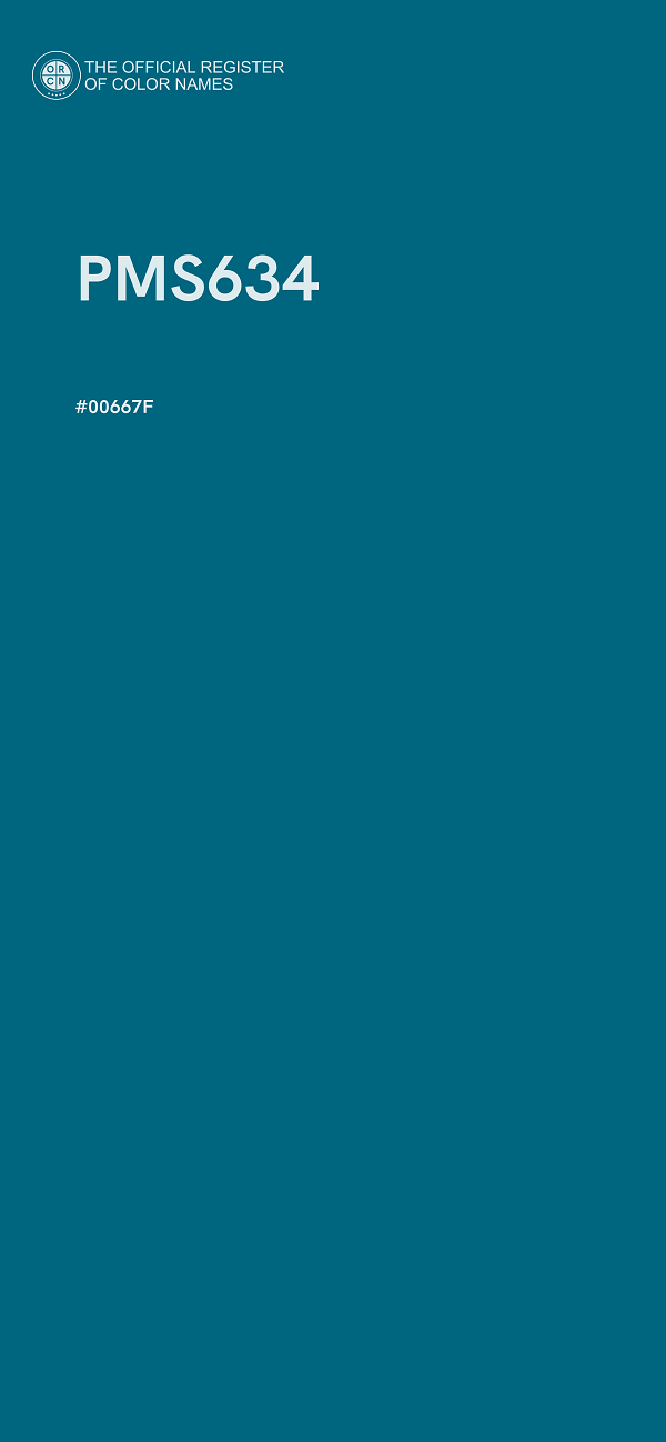 #00667F - PMS634 color image