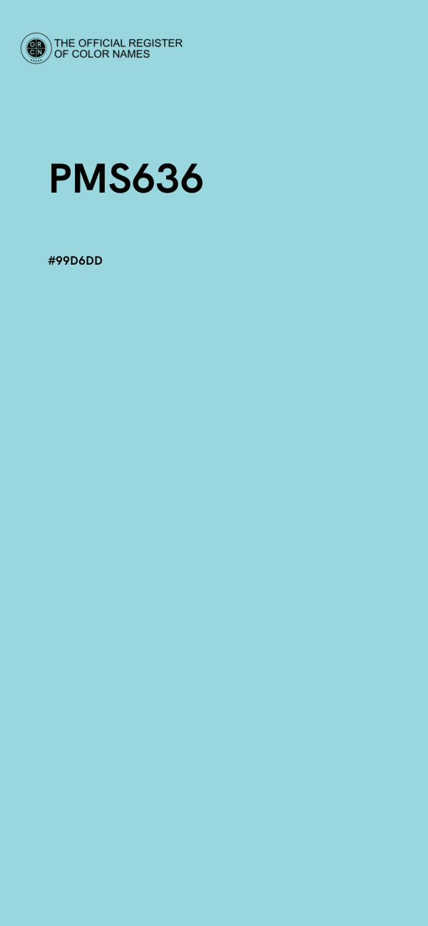 #99D6DD - PMS636 color image