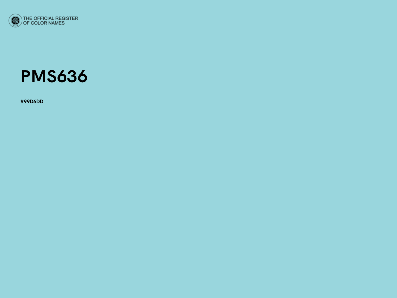 #99D6DD - PMS636 color image