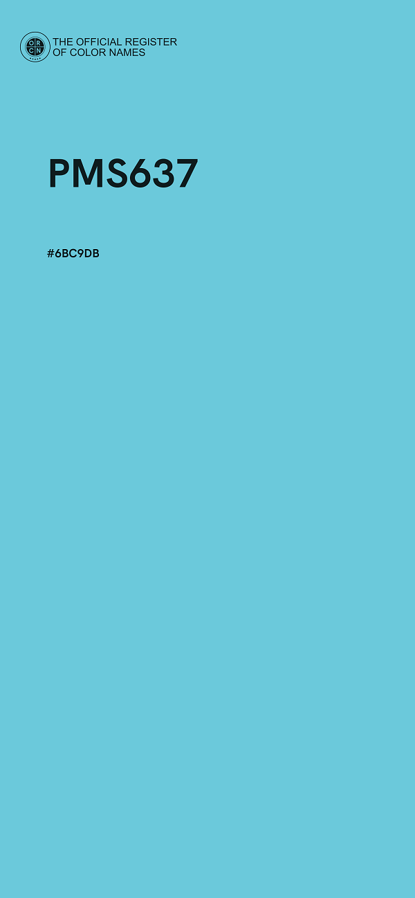 #6BC9DB - PMS637 color image