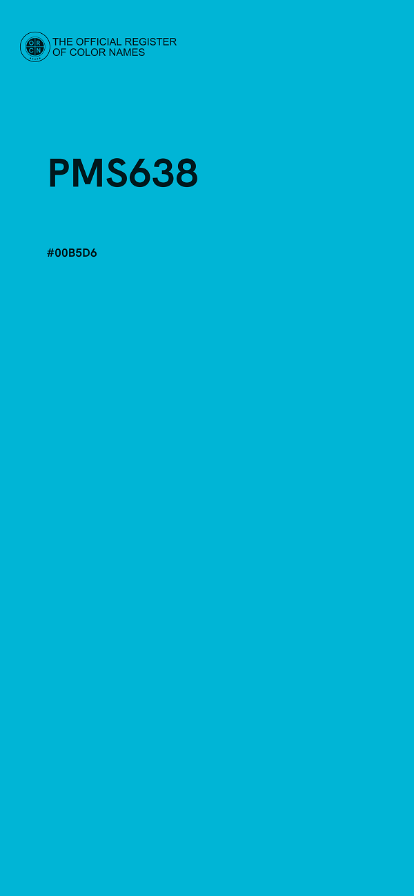 #00B5D6 - PMS638 color image