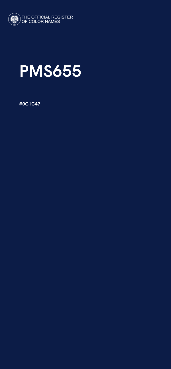 #0C1C47 - PMS655 color image