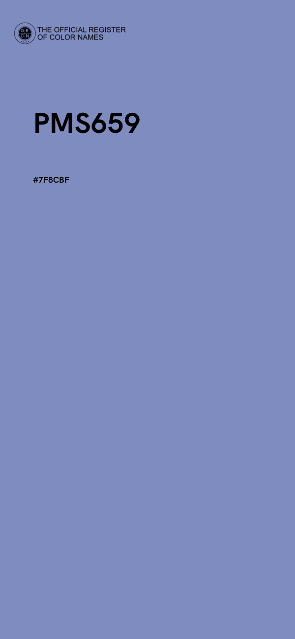 #7F8CBF - PMS659 color image