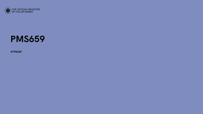 #7F8CBF - PMS659 color image