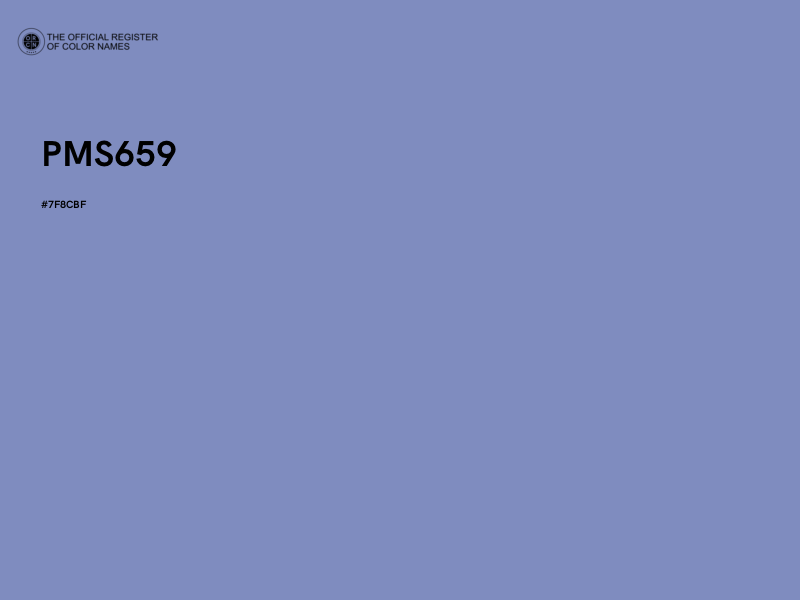 #7F8CBF - PMS659 color image