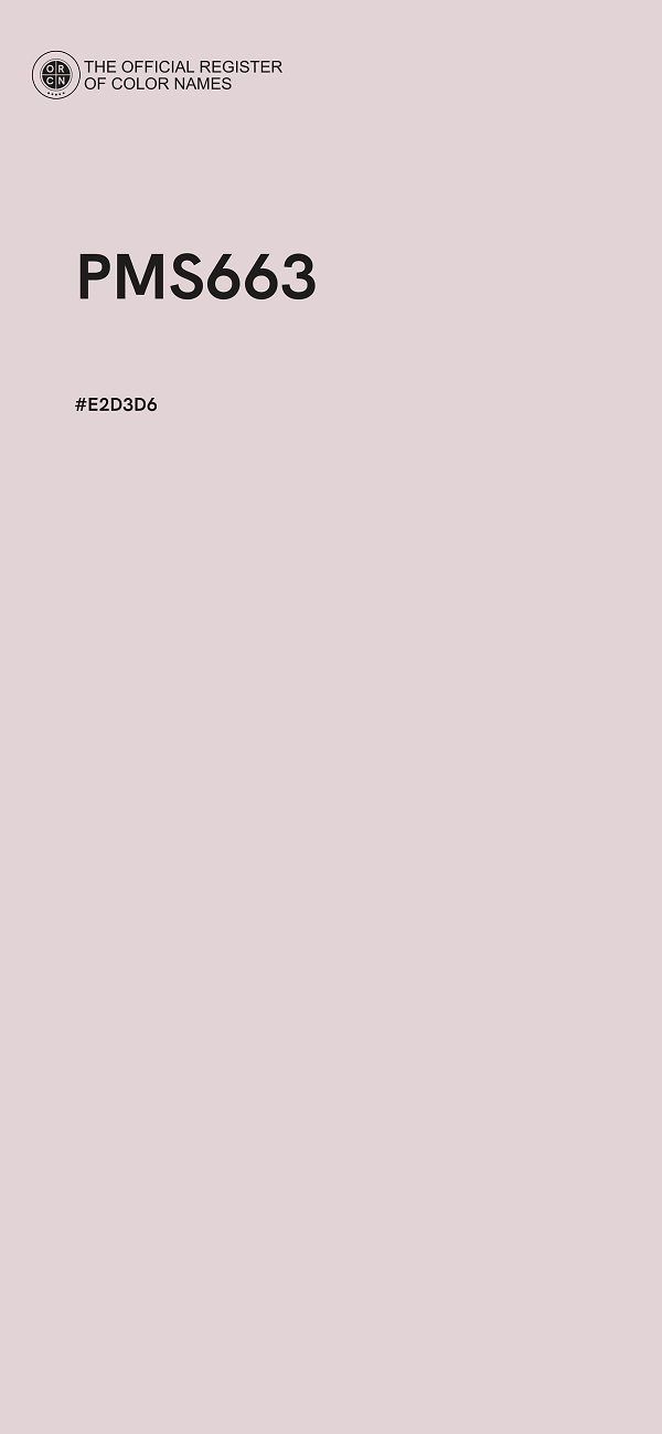 #E2D3D6 - PMS663 color image