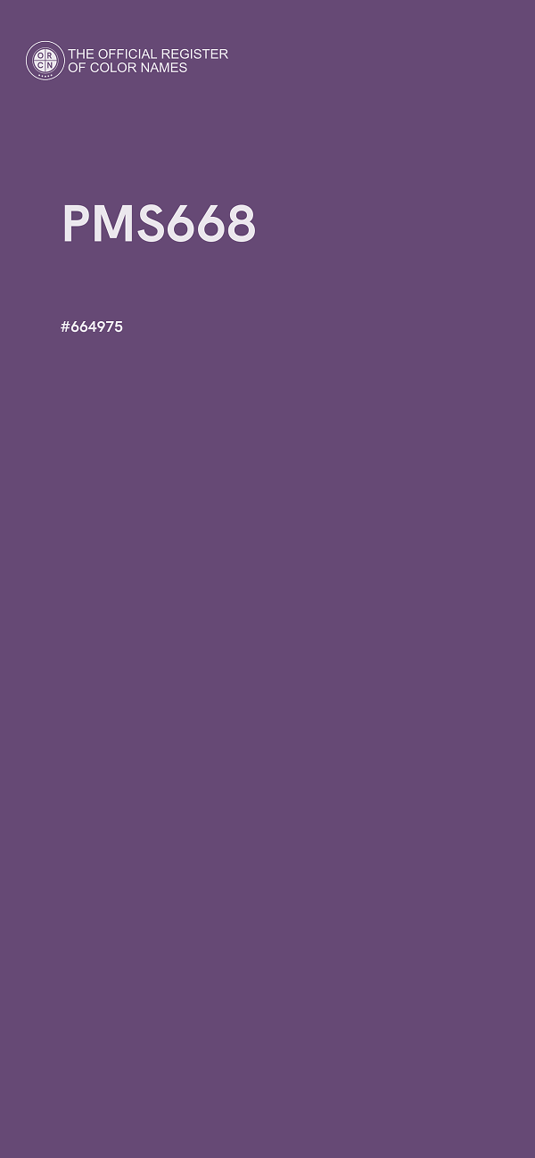 #664975 - PMS668 color image