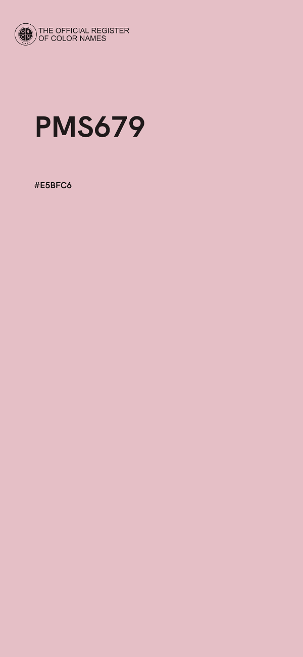 #E5BFC6 - PMS679 color image