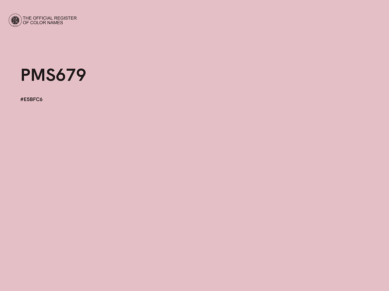 #E5BFC6 - PMS679 color image