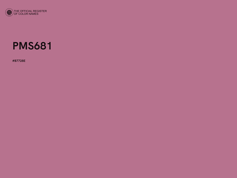 #B7728E - PMS681 color image