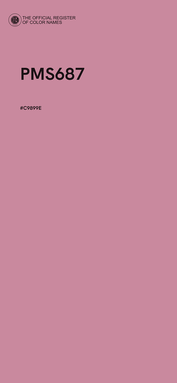 #C9899E - PMS687 color image