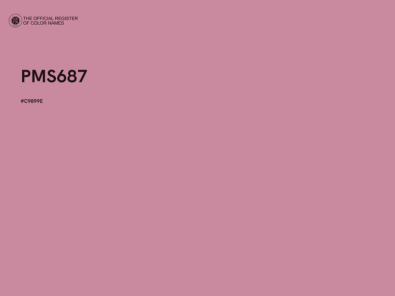 #C9899E - PMS687 color image