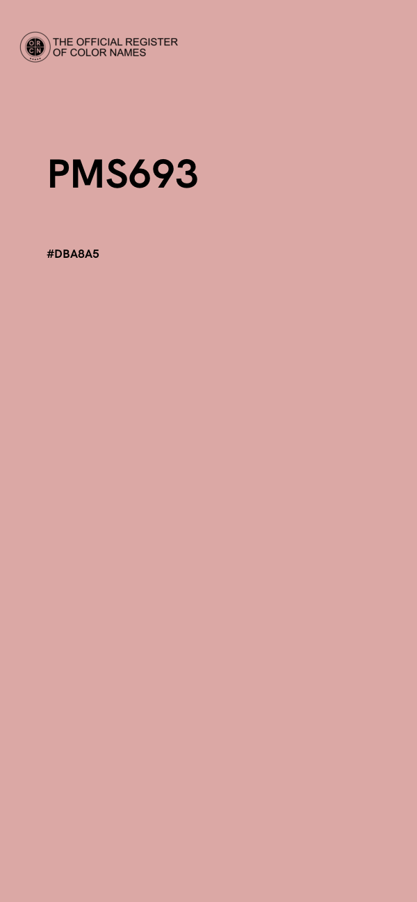 #DBA8A5 - PMS693 color image