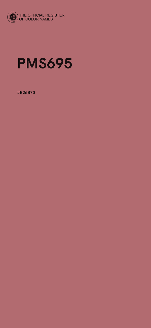 #B26B70 - PMS695 color image