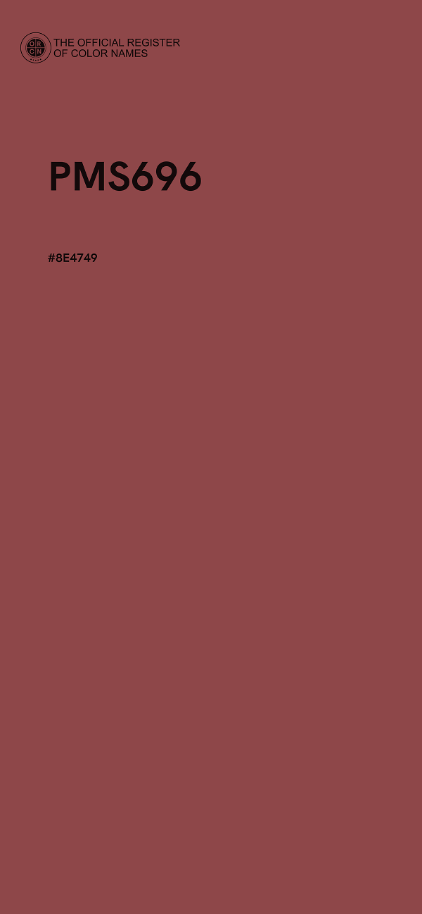 #8E4749 - PMS696 color image