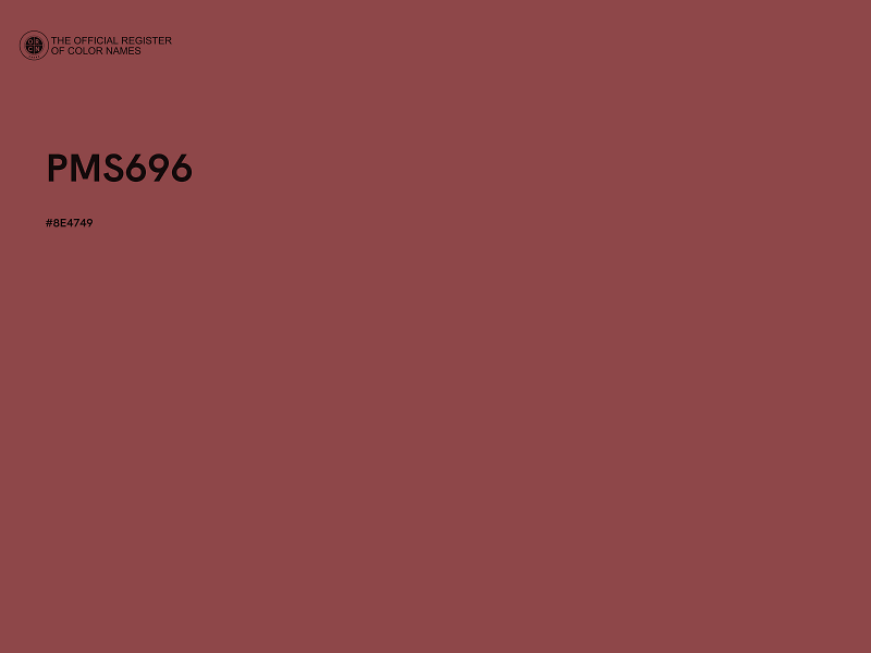 #8E4749 - PMS696 color image
