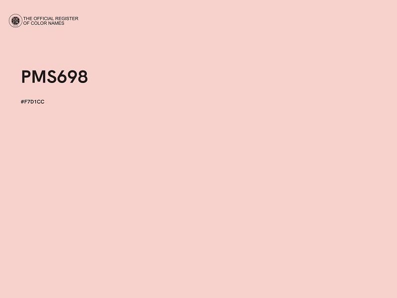 #F7D1CC - PMS698 color image