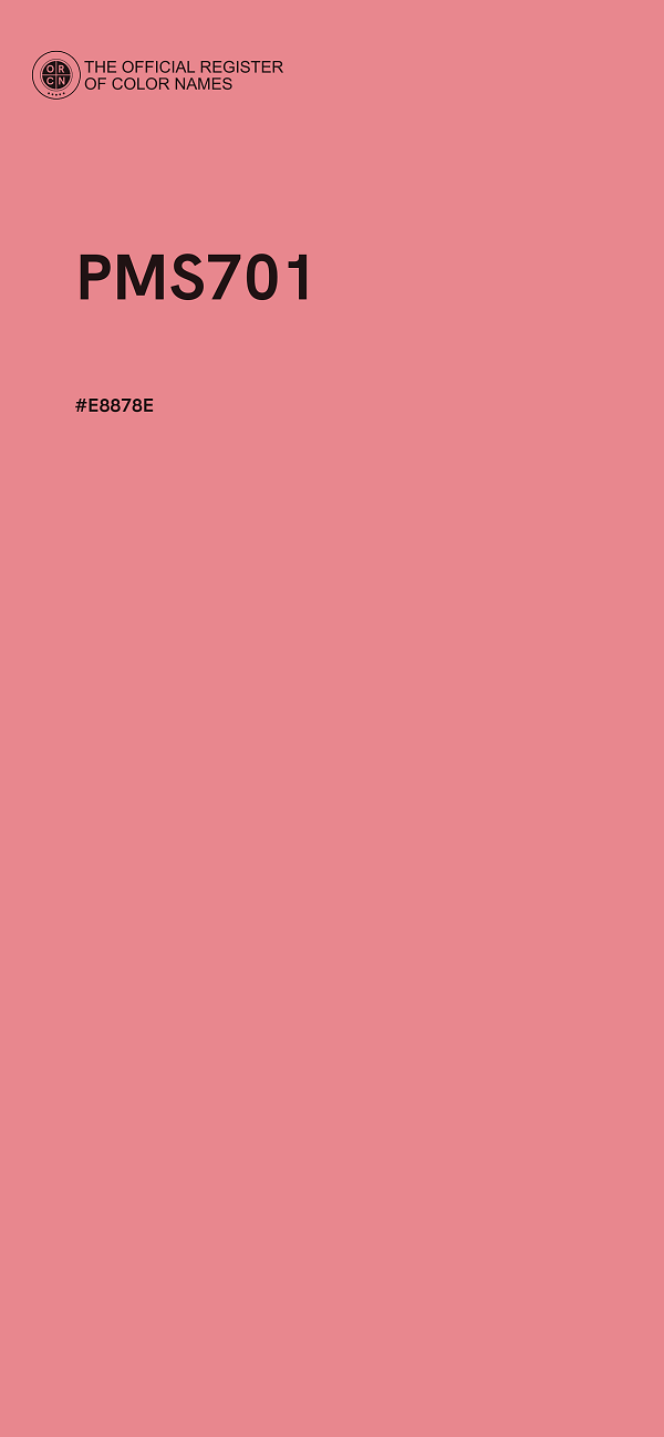 #E8878E - PMS701 color image