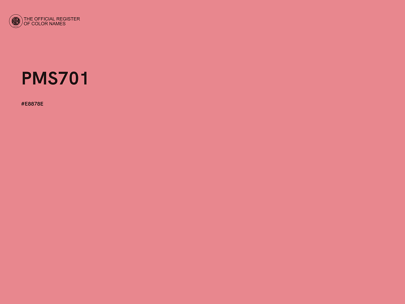 #E8878E - PMS701 color image
