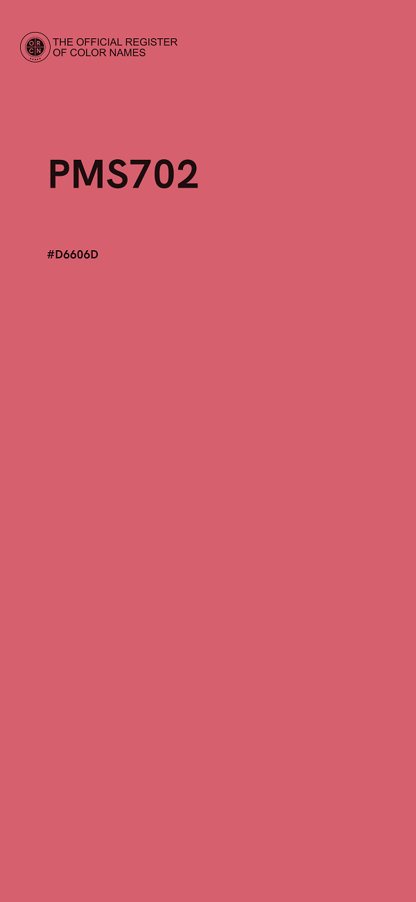 #D6606D - PMS702 color image