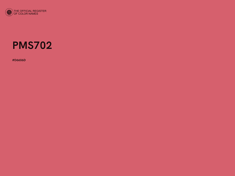 #D6606D - PMS702 color image