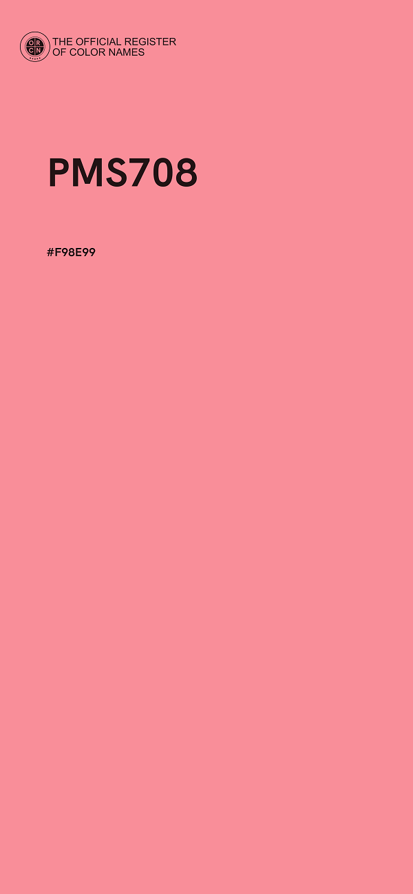 #F98E99 - PMS708 color image