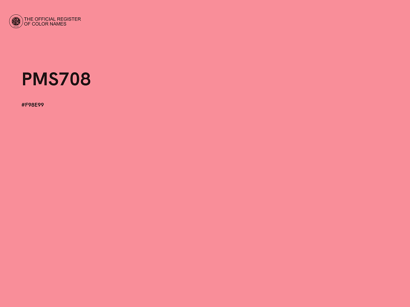 #F98E99 - PMS708 color image