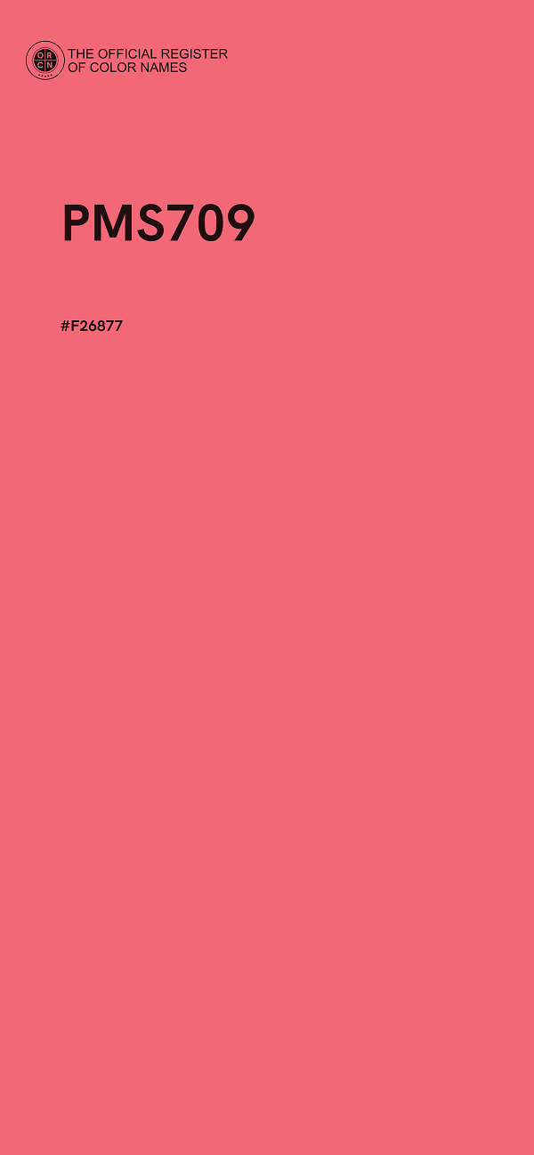 #F26877 - PMS709 color image