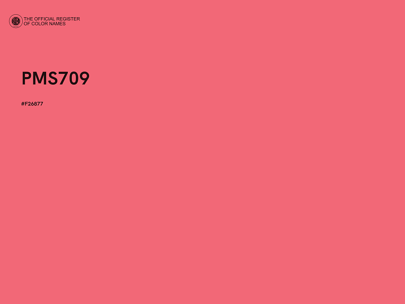 #F26877 - PMS709 color image