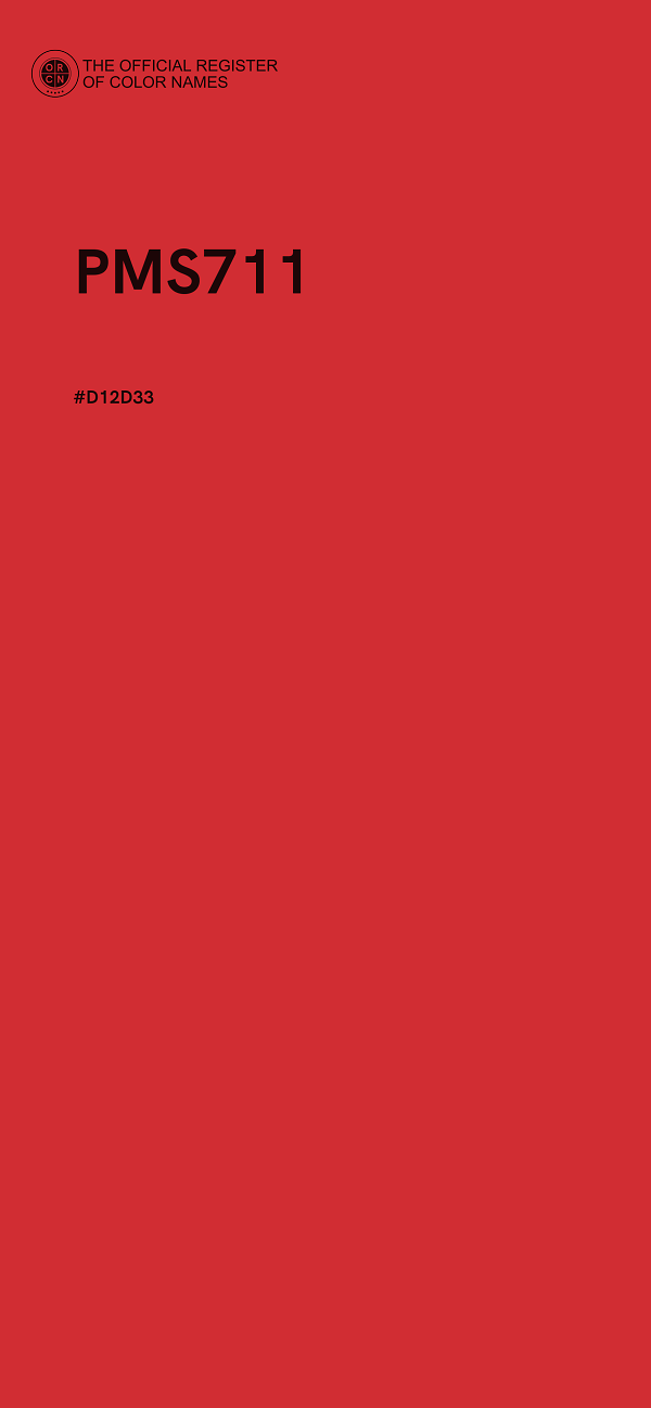 #D12D33 - PMS711 color image