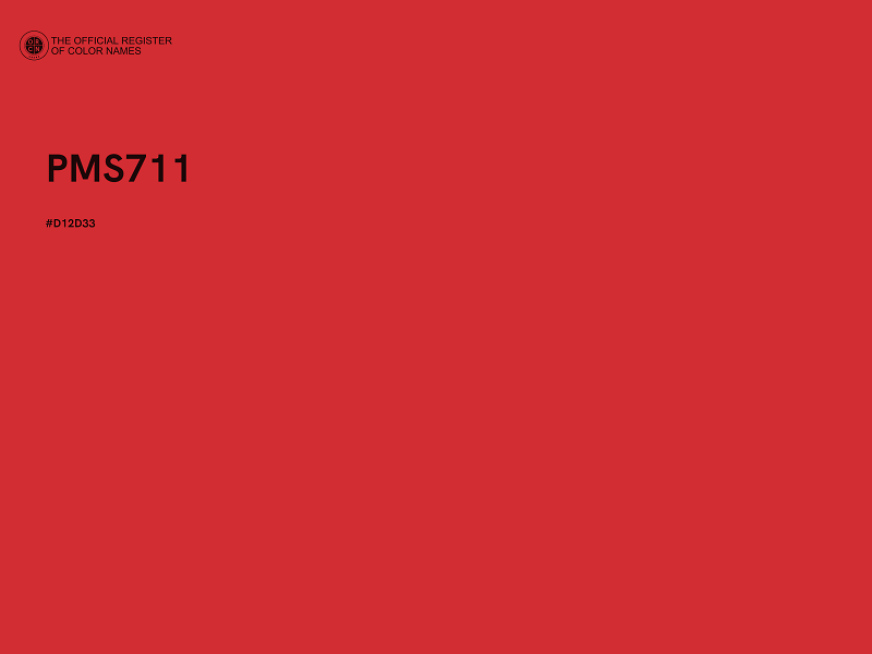 #D12D33 - PMS711 color image