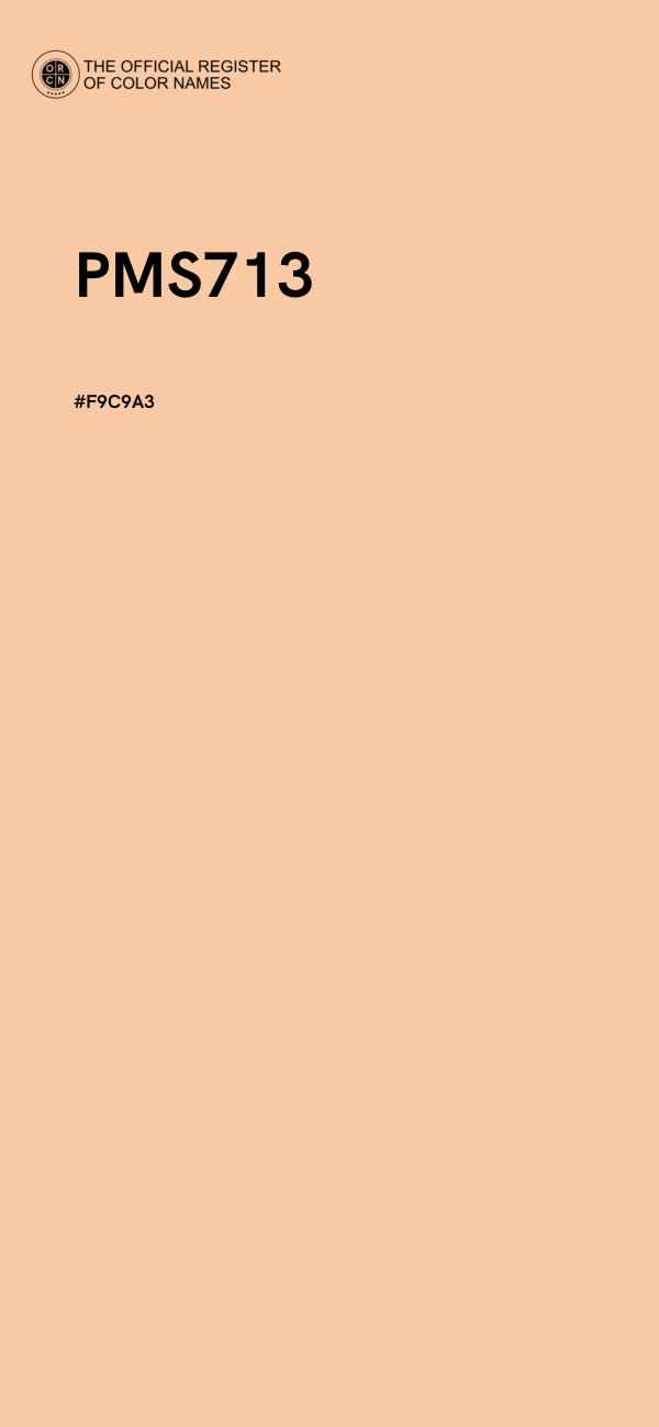 #F9C9A3 - PMS713 color image