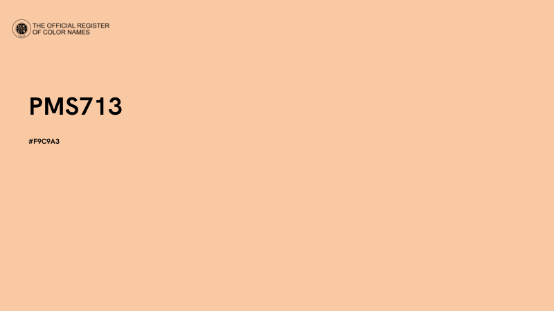 #F9C9A3 - PMS713 color image