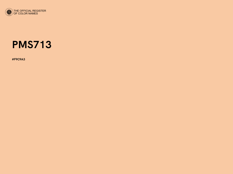 #F9C9A3 - PMS713 color image