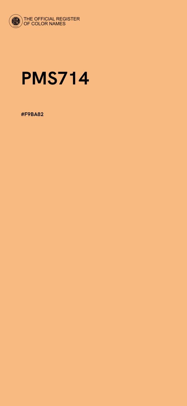 #F9BA82 - PMS714 color image