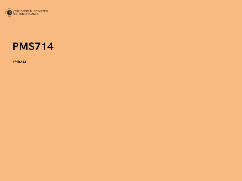 #F9BA82 - PMS714 color image