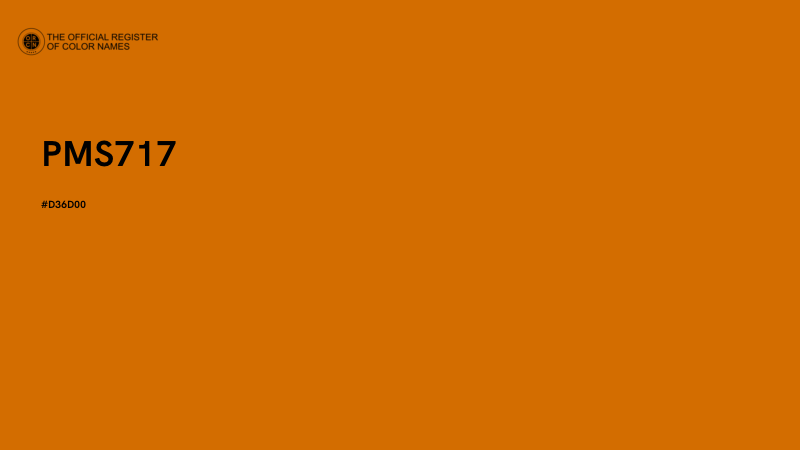 #D36D00 - PMS717 color image