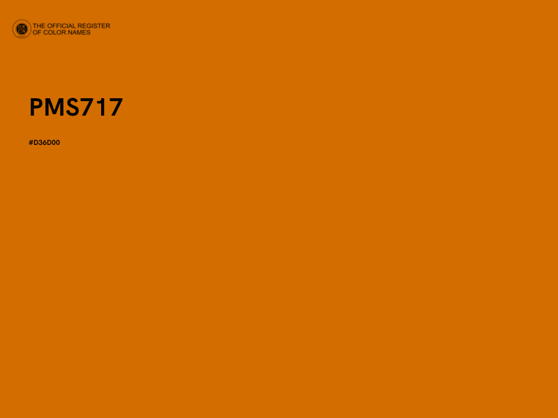 #D36D00 - PMS717 color image