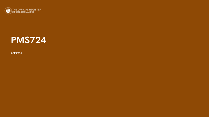 #8E4905 - PMS724 color image