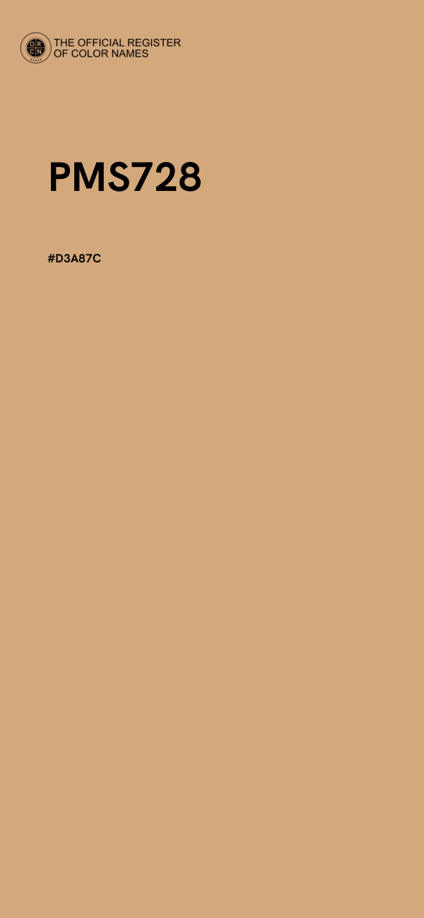 #D3A87C - PMS728 color image