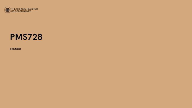 #D3A87C - PMS728 color image